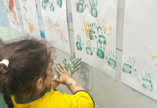 Exploração com o gelo colorido