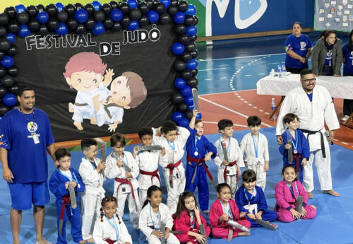 Festival de Judô- troca de faixas